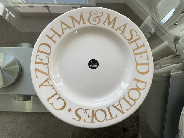 Emma Bridgewater Gold Toast & Marmalade 10.5" Plate New/1St Glazed Ham Potatoes