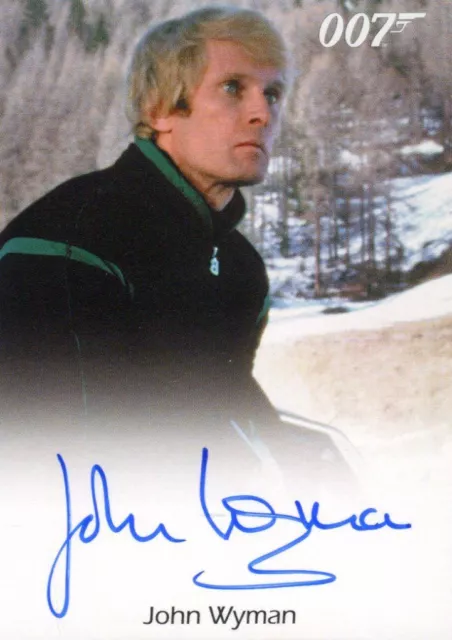 James Bond Archives 2015 Edition John Wyman Autograph Card