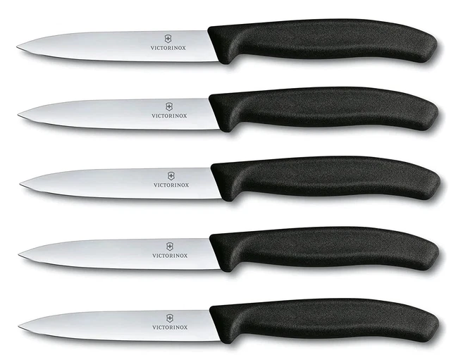 Victorinox Gemüsemesser Tomatenmesser Swiss Classic 5er Set Schwarz