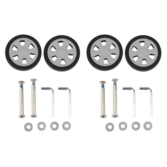 2Xft Suitcase Pulley Rollers Mute Wheel Wear-Resistant Parts Repair 55X12mm M8C9