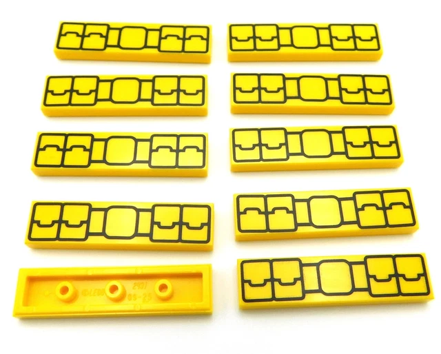 Lego Lot De 10 Neuf Jaune 1 X 4 Tuiles Utilitaire Ceinture Plat Lisse Pièce