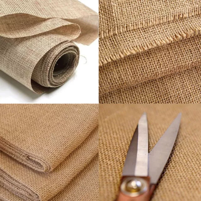 Hessian Fabric Natural Jute Burlap 60" 150cm Wide Craft Wedding Upholstery