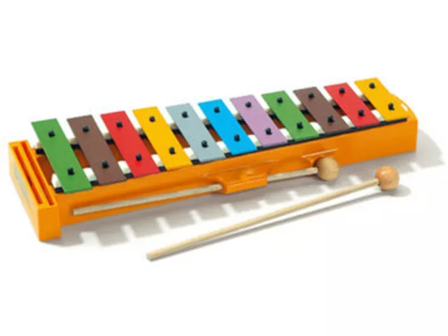 SONOR Glockenspiel GS Kinderglockenspiel farbig 11 Töne C-Dur + Schlägel Chimes