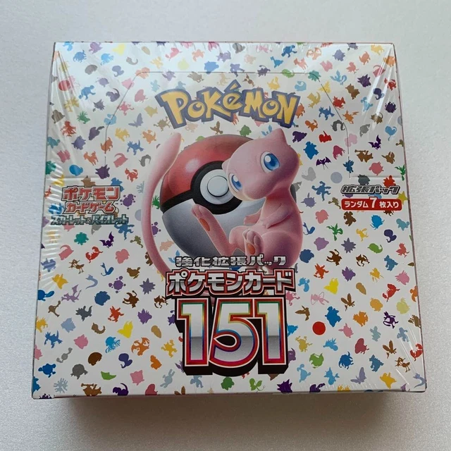 JAPANESE POKEMON SV2A Pokemon Card 151 Booster Box Sealed In Hand 226.