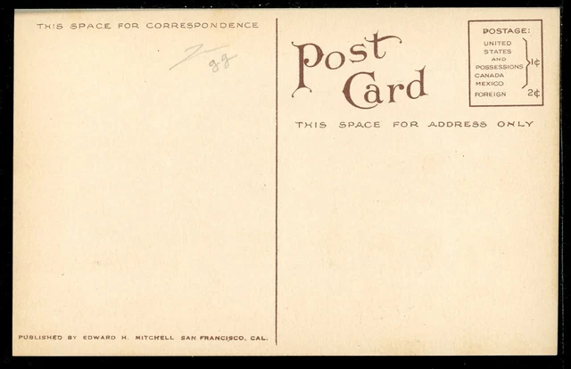 BPOE Elks Club Home Alameda CA Historic Vintage Postcard Mitchell 2974 2