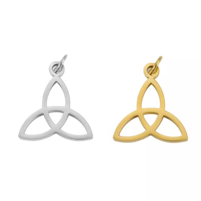 Gold, silver Knot Triangle Pendants  Knot Jewelry Accessories