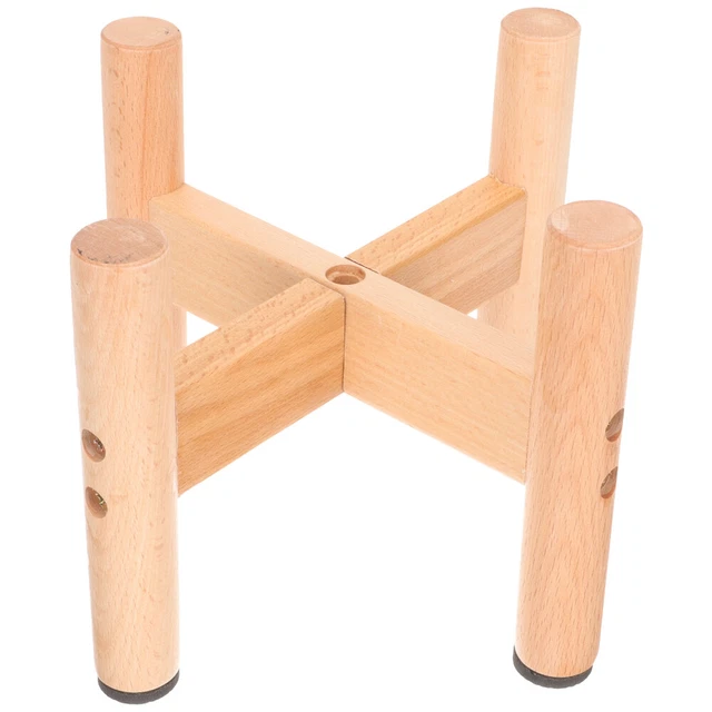 Hause Indoor Outdoor Holz Basis Pflanzer Halter Holz Anlage Rack