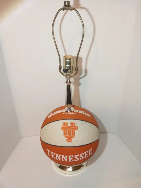 Vintage UT University Of Tennessee Basketball Shaped Table Lamp NCAA MAN CAVE