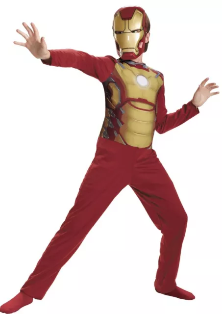 Marvel Avengers Iron Man 3 Mark 42 Cosplay Halloween Costume Suite/Mask Small -6
