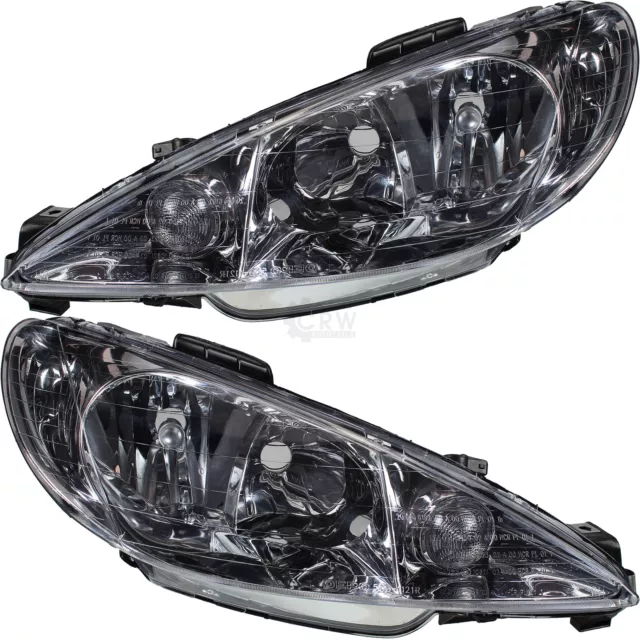 Set Fanali per Peugeot 206 Cc 2D 1.6 16V 2.0 S16 2A/C 1.4i 1.1i 2E/K