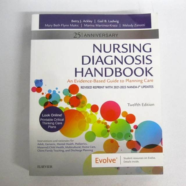 NURSING DIAGNOSIS HANDBOOK 12th ed Planning Care Ackley Ladwig 2022