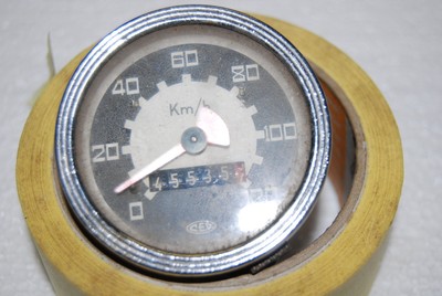 contachilometri cev scala 120 km/h siam mm.48 piaggio ciao si bravo NOS 