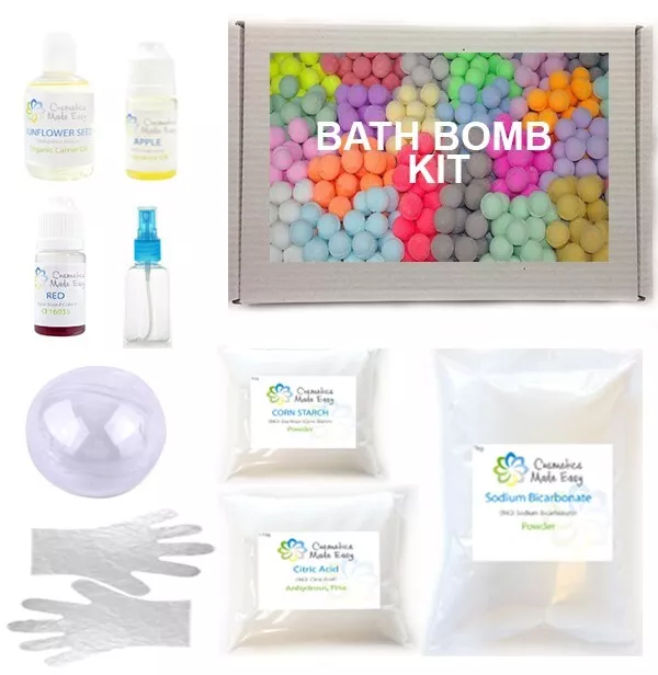 Freesia Fragrance - Easy Bath Bomb Making DIY Kit -Makes 5x 120g Bombs