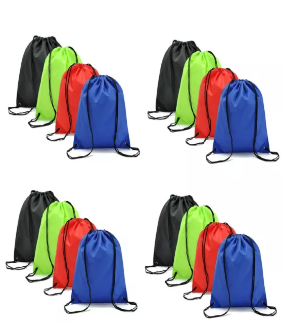 Premium Drawstring Bag Sports Backpack Gym Sack Swim School PE Kit Shoe Bag