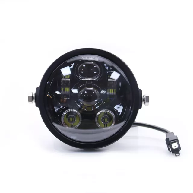 5.75 ''projecteur de phare de moto LED DRL Hi/Lo Beam Feux avant Old School ATV