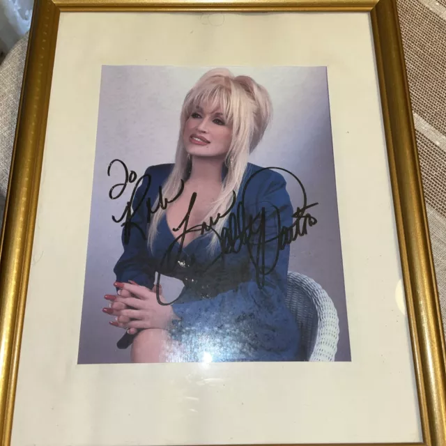 DOLLY PARTON AUTOGRAPHED PHOTO To Rob