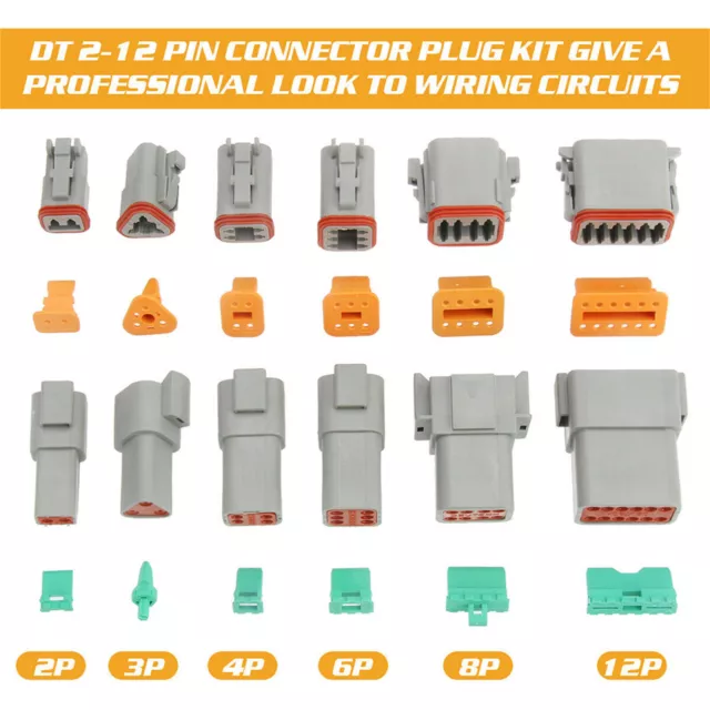 1600PC Deutsch DT Connector Plug Kit With Genuine Deutsch Crimp Tool Auto Marine 3