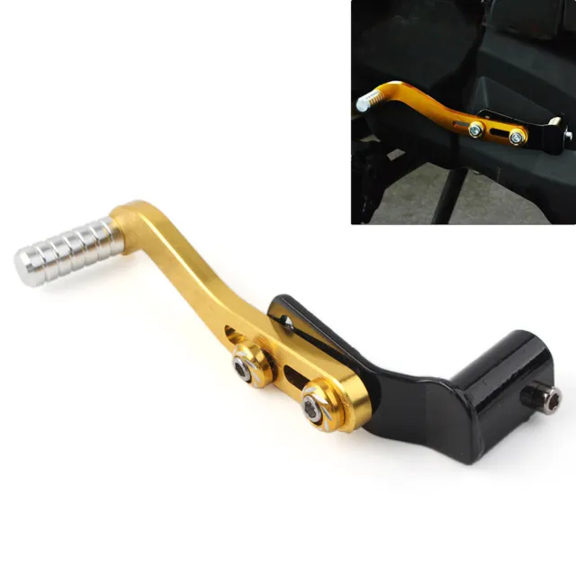 Gear Shift Lever Footrest Pedal Foot Rest Shifter CNC Aluminum Universal Gold
