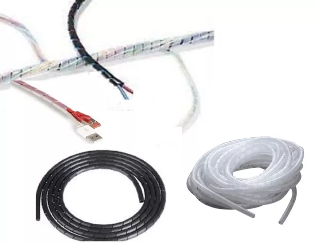 Gaine Range Cables fils faisceau de Ø 1.5 à 70 mm longueur 2,5 ou 5 ou10 mètres