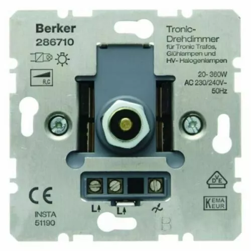 Berker Tronic Variateur Rotatif 286710 Dreh Pour Peha Gira Jung 2