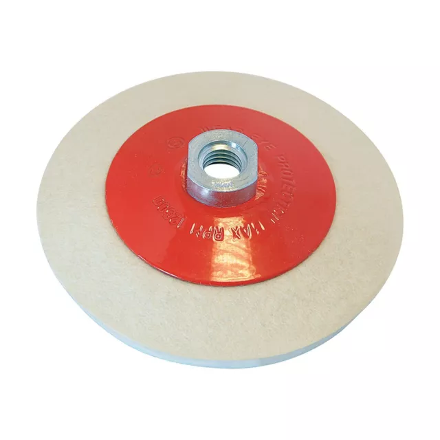 Silverline 115mm Bevelled Felt Buffing Wheel Polishing Power - 105864 2