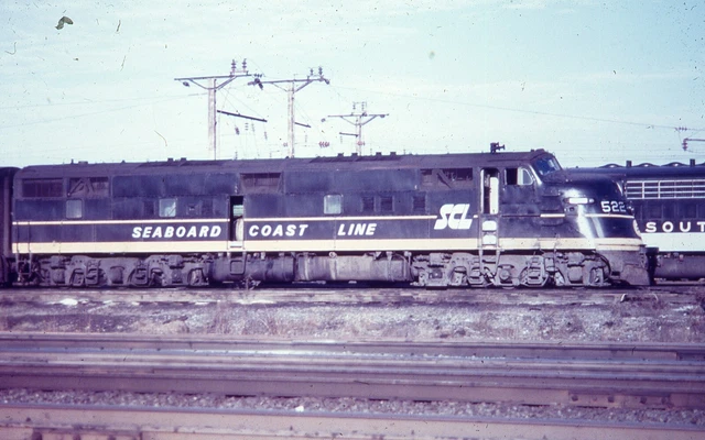 Duplicate  Train Slide Seaboard Coast Line GF-6  #522 Washington