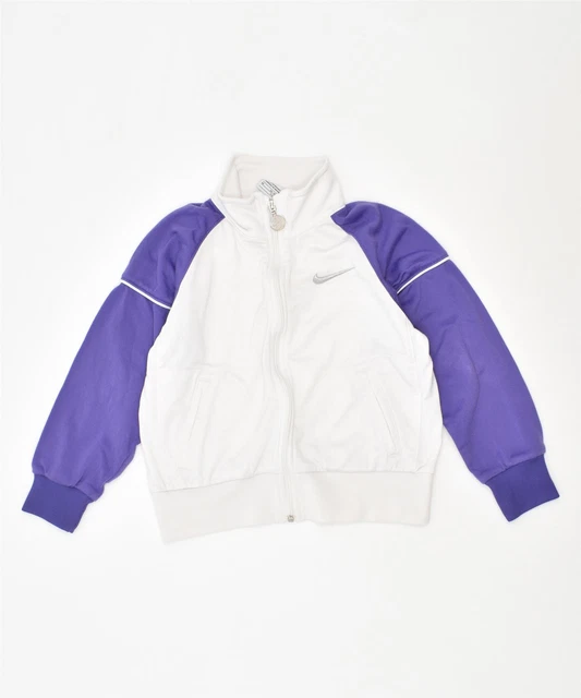 Giacca Top Tuta Ragazze NIKE 5-6 Anni Media Bianco Poliestere PM10