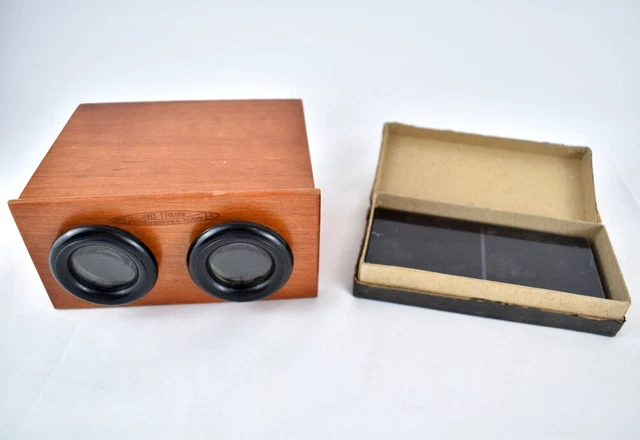 Stéréoscope En Bois UNIS FRANCE + Plaques Stéréo Maroc (Taza, Taourirt) Animées
