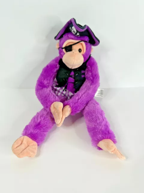 Fiesta Ahoy Matey Purple Pirate Monkey Chimp Ape Plush Stuffed Animal 16” 2017