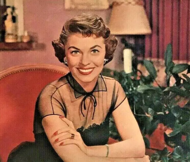 Large Actress Joanne Dru Print Advert Miss Clairol Hair Product Fashion 1956