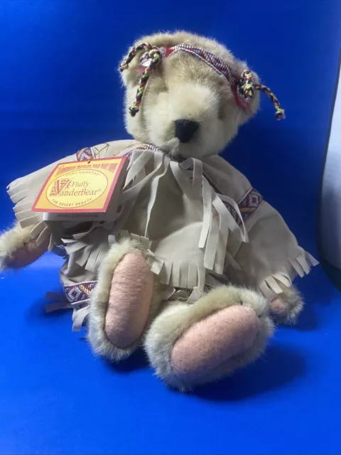 Fluffy Vanderbear Plush Bear Pawcahontas The Desert Beauty 13" Wild West 1991