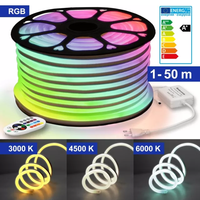CHACOKO 2M RGB avec IC Neon Ruban LED, Effet Arc-en-Ciel, 84 LED par Mètre