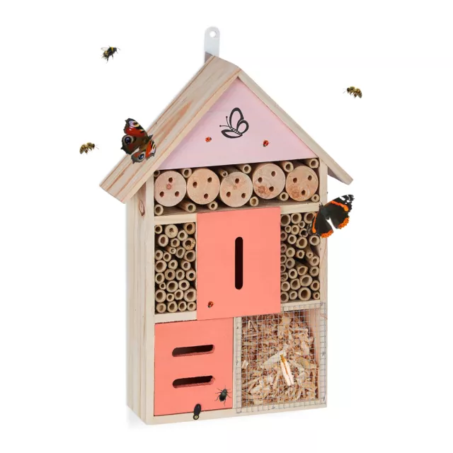 Hôtel à insectes refuge insecte abeille abri coccinelle maison à guêpe nature