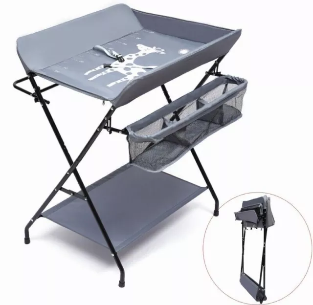 Baby Wickelkombi Klappbare Wickelkommode Mobiler Wickeltisch Mit Wickelauflage