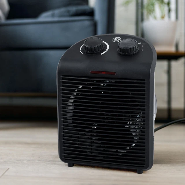 Termoventilatore elettrico VONROC 1000W/2000W - ceramica - grigio