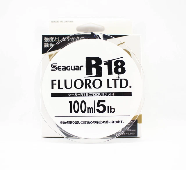 SEAGUAR FLUOROCARBON R18F Fluoro Ltd Line 100m 5lb - 0.185mm (0052) $29.85 - PicClick CA