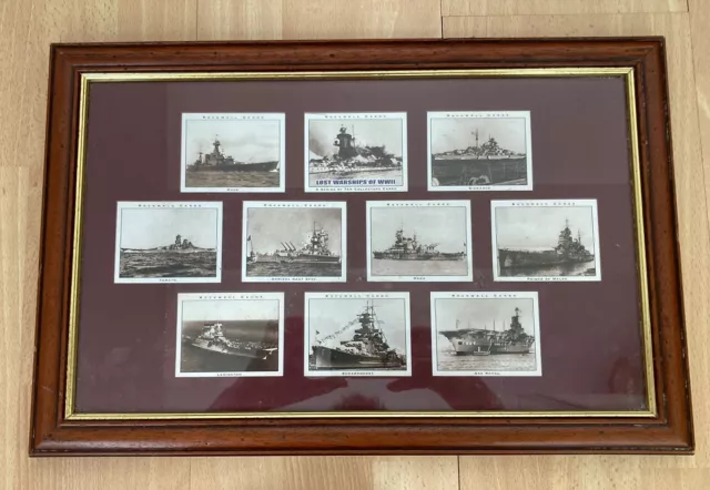 Lost Warships of World War II. Hood,Ark Royal, Lexington, Bismark.‘Rockwell Card