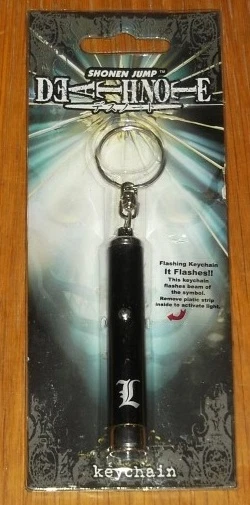 Shonen Jump Deathnote Flashing Keychain Keyring Viz Media<