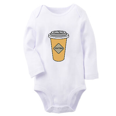 Babies Bubble Tea Funny Romper Baby Bodysuits Newborn Jumpsuit Kids Long Outfits