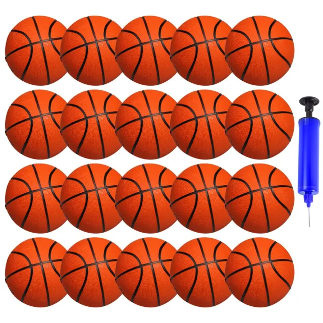 Mini ensemble de basket-ball avec pompe et aiguille balles multiples pour un pla