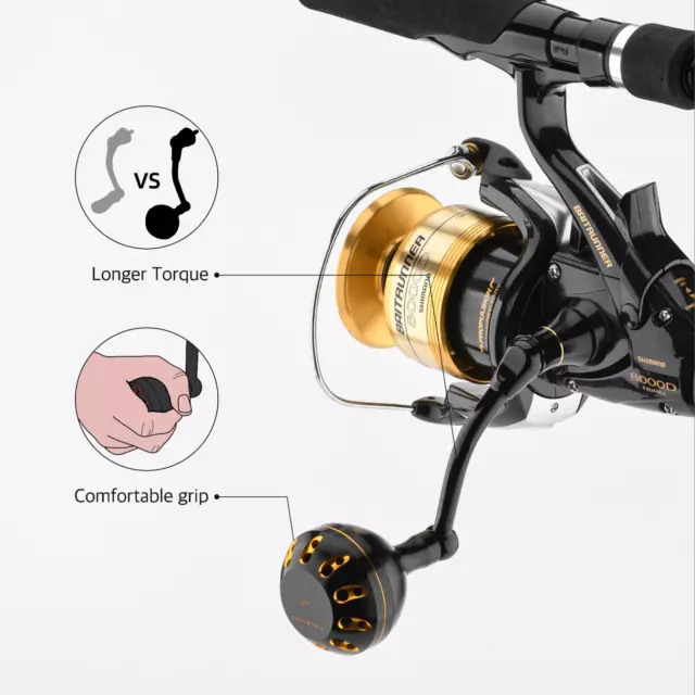 GOMEXUS PLUG-AND-GO ALUMINUM Handle for Shimano Baitrunner OC 8000 Reel Silver $50.39 - PicClick CA