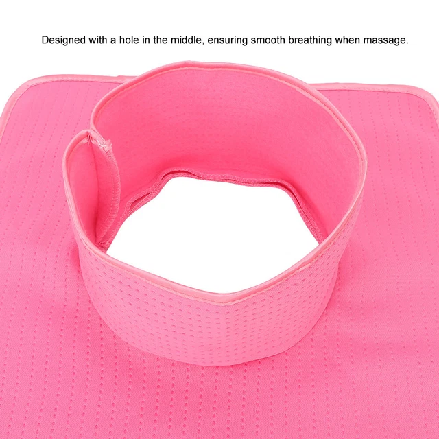 (Rosa) 35x35 cm Reutilizable Agujero Lavable Toalla Salón de Belleza Spa Masaje Mentiroso TDM