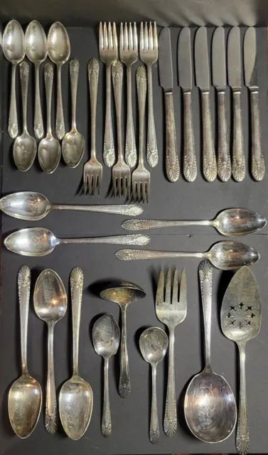 Vintage - Crown Silverplate Flatware - Mixed Pieces