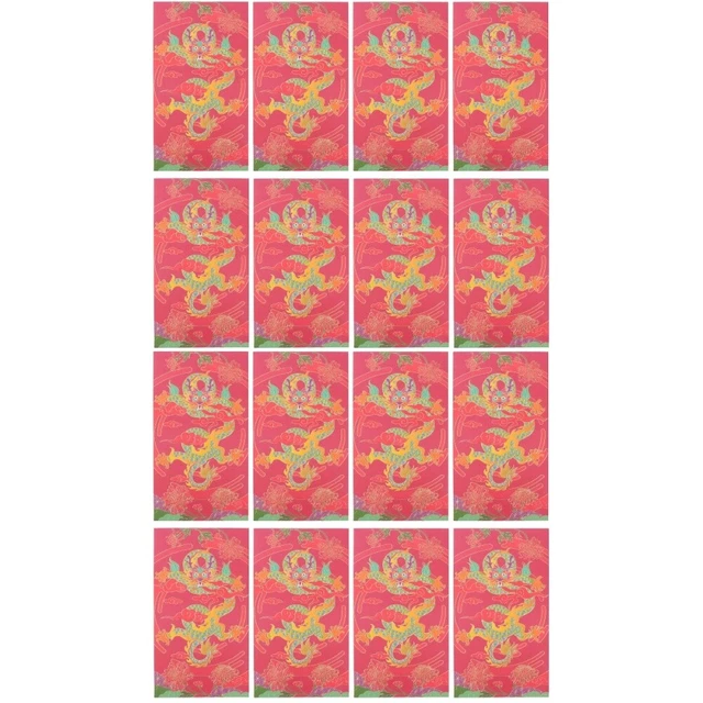 16 pz Pacchetti Rossi Borse Money Busta Fortunata Hong Bao Regalo Portafoglio Bambino