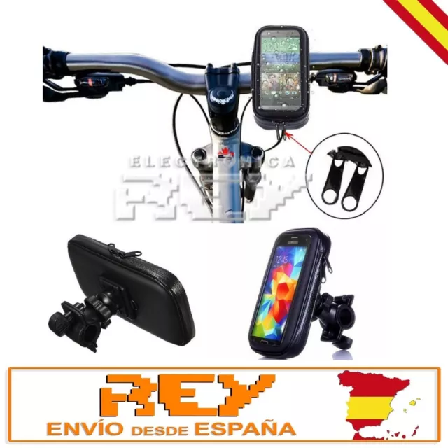 Funda Impermeable Movil Bicicleta Moto Soporte Grande Entrega 24/48h d153/d01
