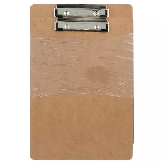 Hardboard Clipboard with Low Profile Clip and Built-In Hanging Hole, 2 per Pack