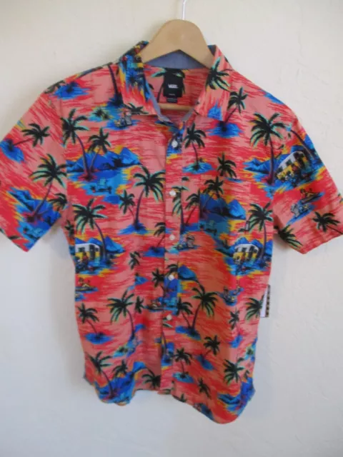 Vans Dystopia hawaiian Shirt Size Medium Tailored Fit NWT