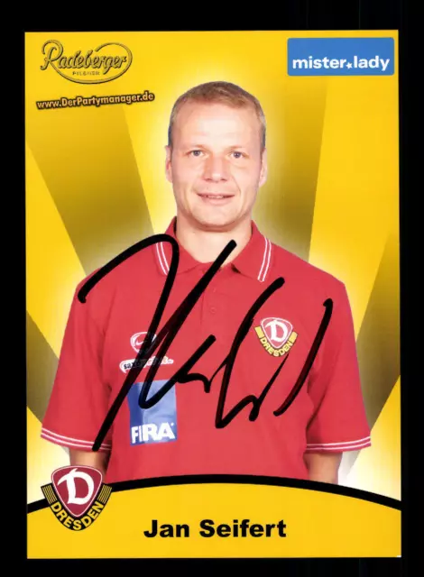 Jan Seifert Autogrammkarte Dynamo Dresden 2007-08 Original  + A 184291