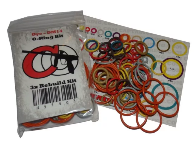 Planet Eclipse ETHA 2 - Color Coded 3x Oring Rebuild Kit