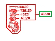 Cable De Frein A Main Kymco Mxu 465, Maxxer 450, 43450-Aec7-E00 Oem